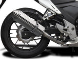 DELKEVIC Honda CB500F (13/18) Slip-on Exhaust 13" Tri-Oval – Accessories in the 2WheelsHero Motorcycle Aftermarket Accessories and Parts Online Shop