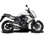 DELKEVIC Kawasaki ER-6N (09/11) Full Exhaust System with SS70 9" Silencer