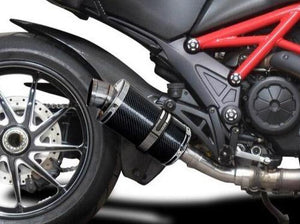DELKEVIC Ducati Diavel 1200 Slip-on Exhaust DS70 9" Carbon