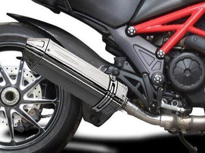 DELKEVIC Ducati Diavel 1200 Slip-on Exhaust 13" Tri-Oval