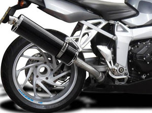 DELKEVIC BMW K1200S Slip-on Exhaust Stubby 18" Carbon