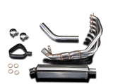 DELKEVIC Honda CB900F / CBR900RR Full Exhaust System 4-1 with Stubby 17" Tri-Oval Silencer
