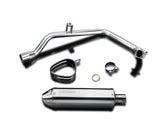 DELKEVIC Honda CB125F (15/18) Full Exhaust System with 13" Tri-Oval Silencer