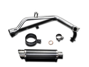 DELKEVIC Honda CB125F (15/18) Full Exhaust System with DL10 14" Carbon Silencer