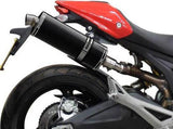 DELKEVIC Ducati Monster 696 Slip-on Exhaust Stubby 14" Carbon