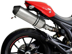 DELKEVIC Ducati Monster 796 Slip-on Exhaust 13.5" X-Oval Titanium