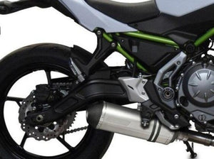 DELKEVIC Kawasaki Z650 Full Exhaust System with 13.5" Titanium X-Oval Silencer