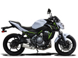DELKEVIC Kawasaki Z650 Full Exhaust System with 13.5" Titanium X-Oval Silencer