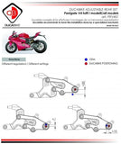 PRV401 - DUCABIKE Ducati Panigale V4 (2018+) Adjustable Rearset (SBK edition)
