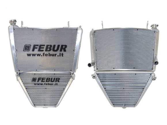 FEBUR Yamaha YZF-R1 (15/19) Complete Racing Water and Oil Radiator (With silicon hoses)