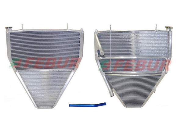 FEBUR Yamaha YZF-R1 (09/14) Complete Racing Water Radiator (With silicon hoses)
