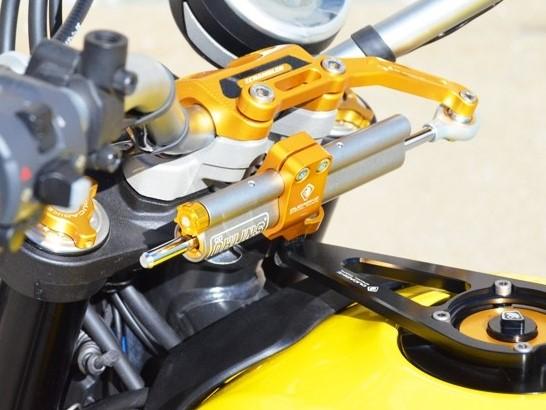 Ducati Scrambler (15/22) OHLINS Steering Damper + DUCABIKE Mounting Kit & Fuel Tank Cap