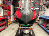 CARBONVANI Ducati Panigale V2 (2020+) Carbon Headlight Fairing (street version; black/red)