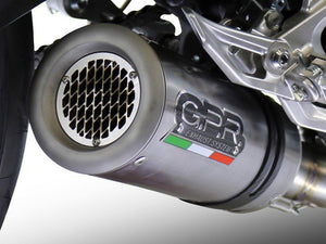 GPR Ducati Hypermotard 821 Slip-on Exhaust "M3 Titanium Natural" (EU homologated)